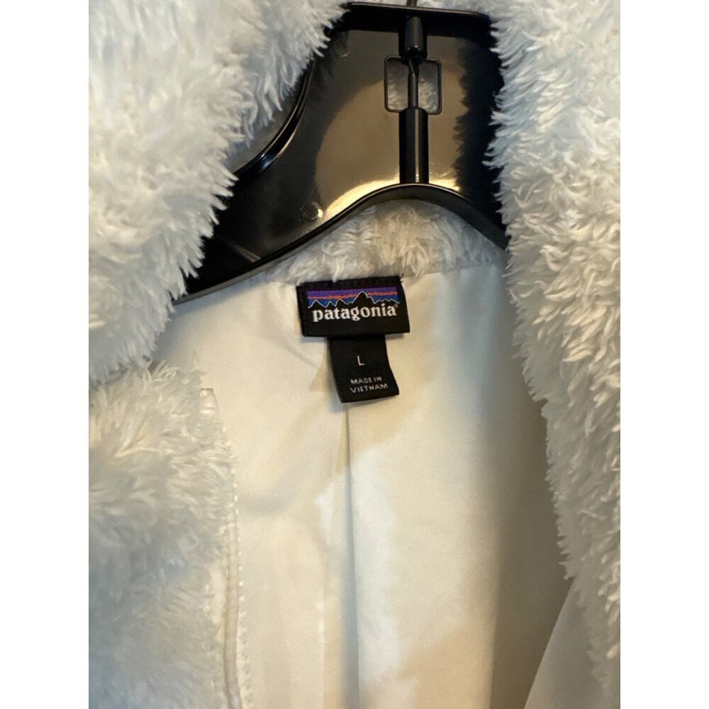 Patagonia Los Gatos White Fleece Vest Size L - Picture 2 of 3